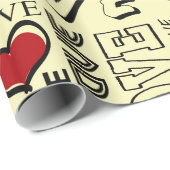 愛 ラッピングペーパー (ロールコーナー)