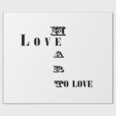 愛 ラッピングペーパー (フラット)