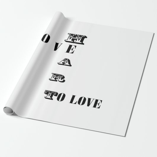 愛 ラッピングペーパー (アンロールド)