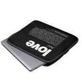 愛 ラップトップスリーブ (正面下部)