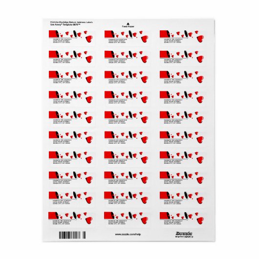 愛 ラベル (フルシート)