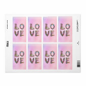 愛 ラベル (フルシート)