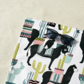 愛|ラマ及びろばパターンについてのタコスは ビーチタオル (インサイチュ)