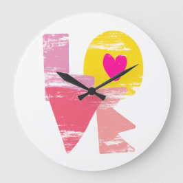 愛 ラージ壁時計