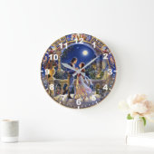 愛 ラージ壁時計 (ホーム)