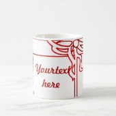 愛，リーベ，カラ，チャー，カレル，ケリド，文字,バラ, コーヒーマグカップ (中央)