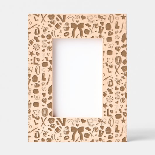 愛 レーザー彫刻フレーム (正面)