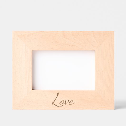 愛 レーザー彫刻フレーム (正面)