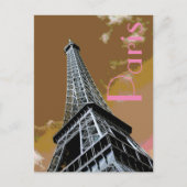 愛&ロマンスシティオブパリエッフェルタワーフランス ポストカード (正面)