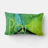 愛&ロマンスシティオブパリエッフェルタワーフランス ランバークッション (裏面)