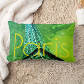 愛&ロマンスシティオブパリエッフェルタワーフランス ランバークッション (ブランケット)