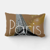 愛&ロマンスシティオブパリエッフェルタワーフランス ランバークッション (裏面)