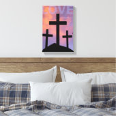 愛 – ローマ5:8 キャンバスプリント (インサイチュ (寝室))