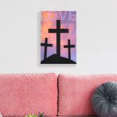 愛 – ローマ5:8 キャンバスプリント (インサイチュ (リビング))