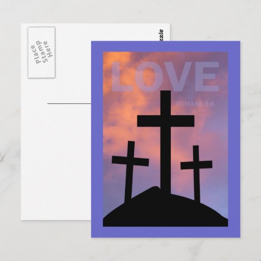 愛 – ローマ5:8 ポストカード (正面/裏面)