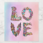 愛 ワインラベル (シングルラベル)