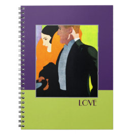 愛.ヴィンテージアールデコデザイン贈与 ノートブック