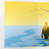 愛 三つ折りクリスマスカード (内部最初)