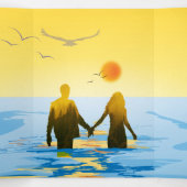 愛 三つ折りクリスマスカード (内部中)