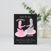 愛、不気味幽霊足、日付を保存 案内ポストカード (スタンド正面)