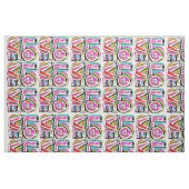 愛(中型のプリント) ファブリック (ファットクウォーター)