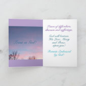 愛、信仰、勇気付けられる、カード カード (内部)