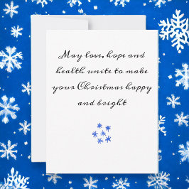 愛 健康 希望 クリスマスをお祝いする願い シーズンカード