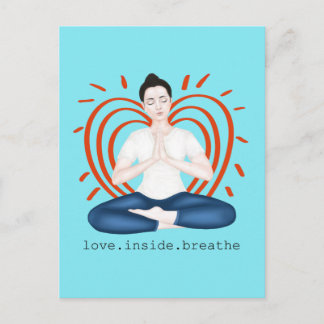 愛. 内に. 息を ポストカード