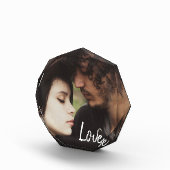 愛 |写真パーソナライズされた フォトブロック (右)