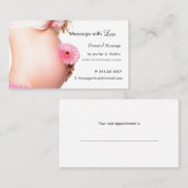 愛、出産前マッサージ 予約カード (正面/裏面)