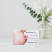 愛、出産前マッサージ 予約カード (スタンド正面)