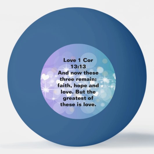 愛 卓球ボール (正面)