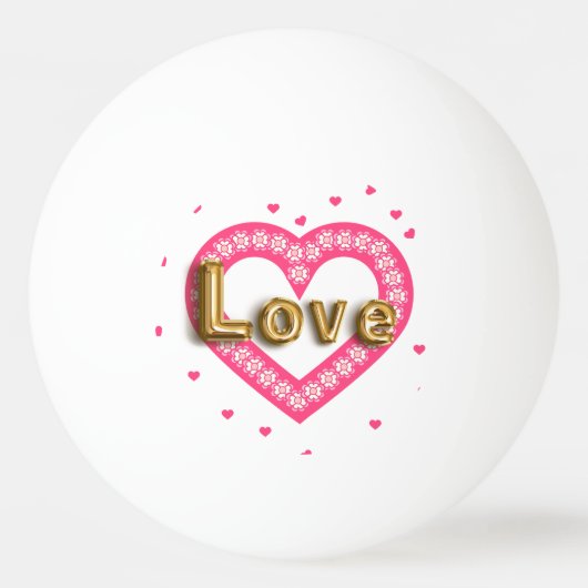 愛 卓球ボール (正面)