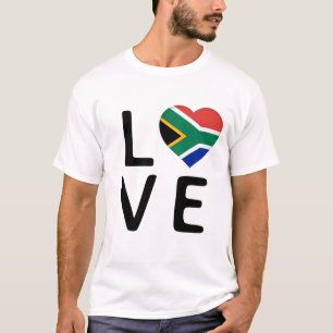 愛 – 南アフリカ国旗 Tシャツ