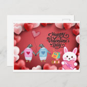 愛・友情・ロマンスにぴったり シーズンポストカード (正面/裏面)