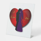 愛 台座サイン (正面)