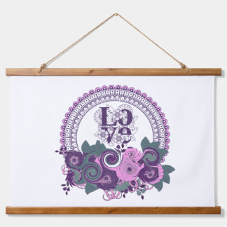 愛 吊り下げ型タペストリー