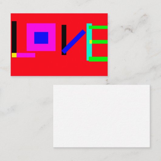 愛 名刺 (正面/裏面)