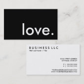 愛. 名刺 (正面/裏面)