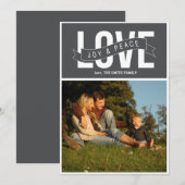 愛、喜び、そして平和 シーズンカード (正面/裏面)