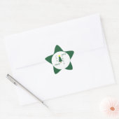 愛、喜び、平和、希望クリスマススターステッカー 星シール (封筒)