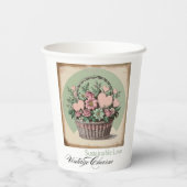 愛、地球に優しヴィンテージチャーム 紙コップ (裏面)