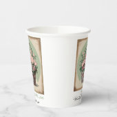 愛、地球に優しヴィンテージチャーム 紙コップ (左)