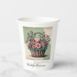 愛、地球に優しヴィンテージチャーム 紙コップ