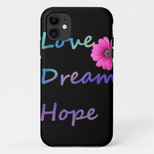 愛、夢、希望の花 iPhone 11 ケース