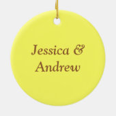 愛、完全な組のかわいいコーヒーそしてドーナツ セラミックオーナメント (裏面)