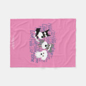 愛、家庭のカスタマイズ可能なシュナウツァーのフリースブランケット フリースブランケット (正面(横))