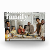 愛 |家族の写真 フォトブロック (正面)