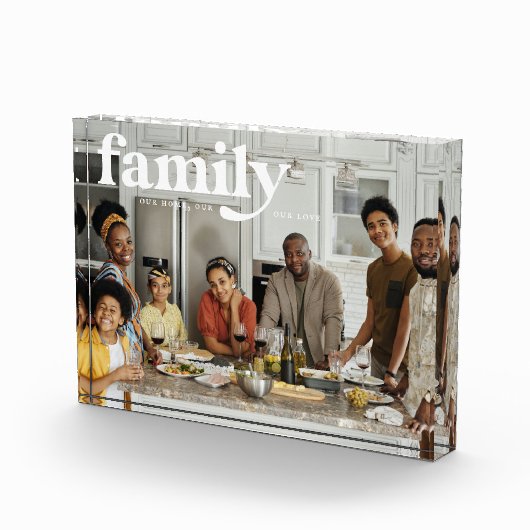 愛 |家族の写真 フォトブロック (右)