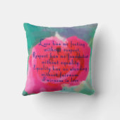 愛、尊敬、知恵の枕 クッション (裏面)